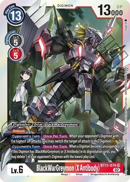BlackWarGreymon (X Antibody) - Dimensional Phase - Super Rare - BT11-074 SR