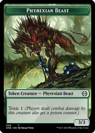 Phyrexian Beast Token - Phyrexia: All Will Be One - T - 6