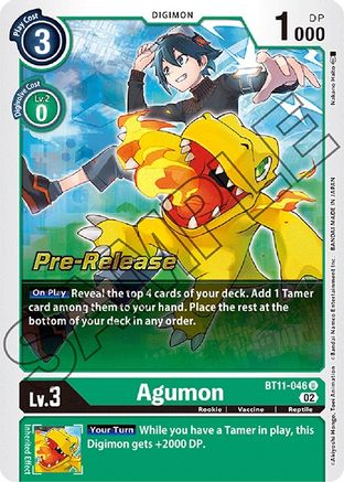 Agumon - Dimensional Phase Pre-Release Cards - Uncommon - BT11-046 U