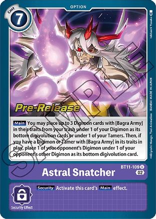 Astral Snatcher - Dimensional Phase Pre-Release Cards - Uncommon - BT11-109 U