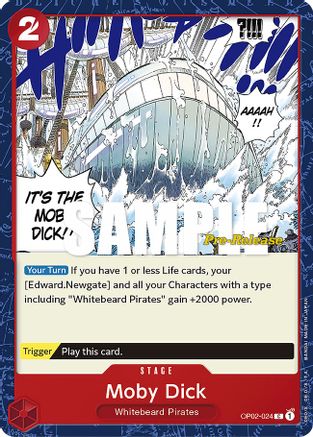 Moby Dick - Paramount War Pre-Release Cards - C - OP02-024