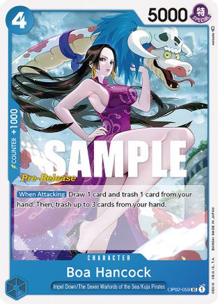Boa Hancock - Paramount War Pre-Release Cards - UC - OP02-059