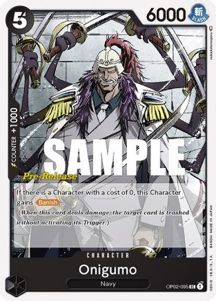 Oniguma - Paramount War Pre-Release Cards - UC - OP02-095