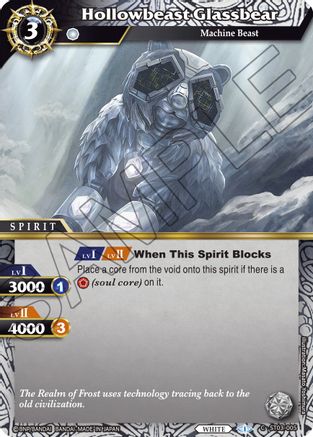 Hollowbeast Glassbear - Starter Deck 03: Aegis of the Machine - Common - ST03-005