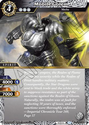 Mobile Golem - Starter Deck 03: Aegis of the Machine - Common - ST03-006
