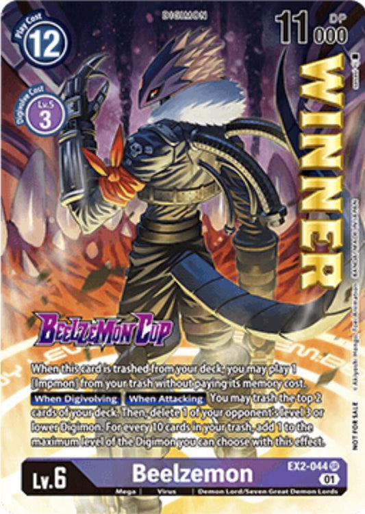 Beelzemon (Beelzemon Cup Winner) - Starter Deck 14: Beelzemon Advanced Deck Set Pre-Release Cards - Super Rare - EX2-044 SR