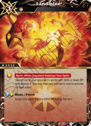 Landmine (Promotion Pack 2) - Battle Spirits Saga Promo Cards - Common - ST01-015