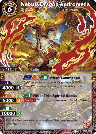Nebula Dragon Andromeda (Launch Event Finalist Set) - Launch & Event Promos - X Rare - ST01-001