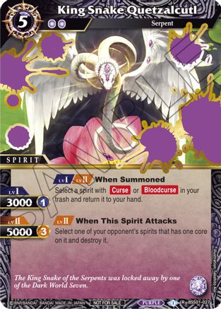 King Snake Quetzalcutl (Launch Event Finalist Set) - Launch & Event Promos - Rare - BSS01-027