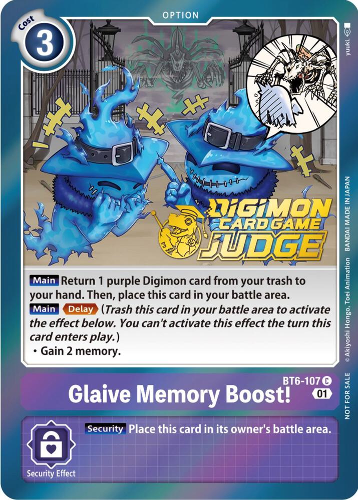 Glaive Memory Boost! (Judge Pack 3) - Double Diamond - Promo - BT6-107 C