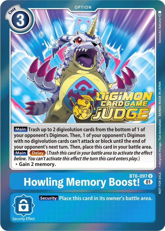 Howling Memory Boost! (Judge Pack 3) - Double Diamond - Promo - BT6-097 U