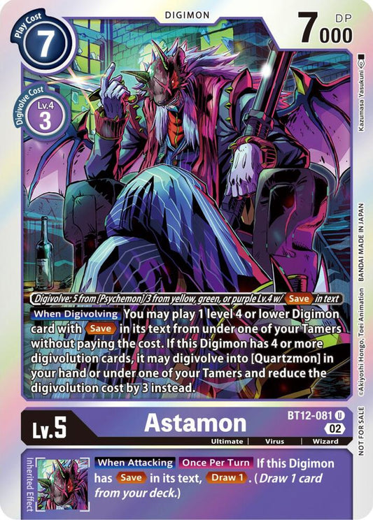 Astamon (Box Topper) - Across Time - Uncommon - BT12-081 U