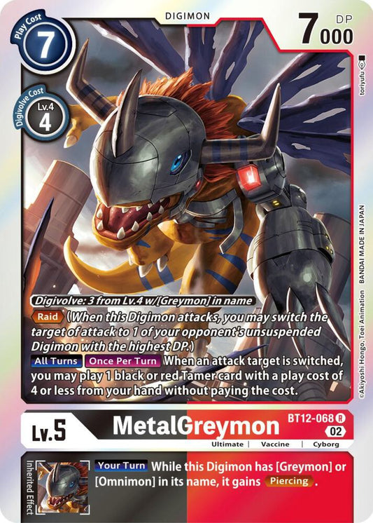MetalGreymon - Across Time - Rare - BT12-068 R