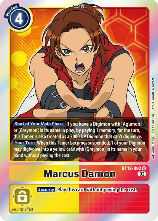 Marcus Damon - Across Time - Rare - BT12-092 R