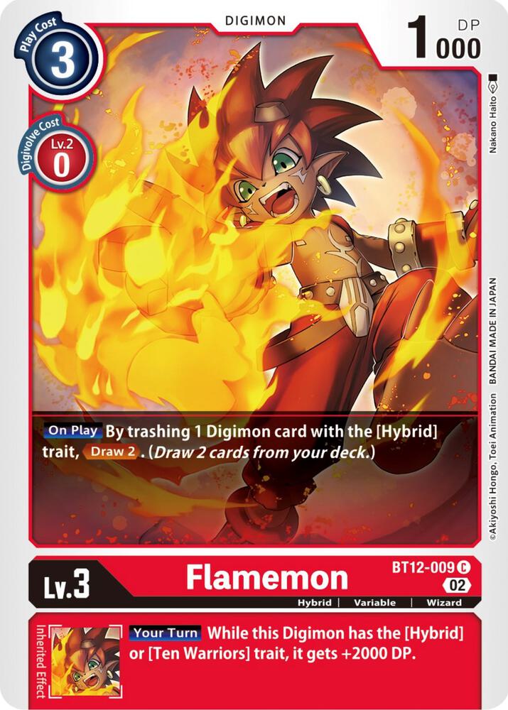 Flamemon - Across Time - Common - BT12-009 C