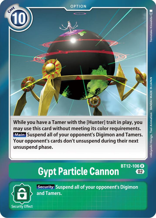 Gypt Particle Cannon - Across Time - Rare - BT12-106 R