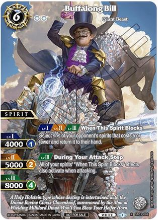 Buffalong Bill (June Influencer Collaboration) - Battle Spirits Saga Promo Cards - Promo - ST03-008