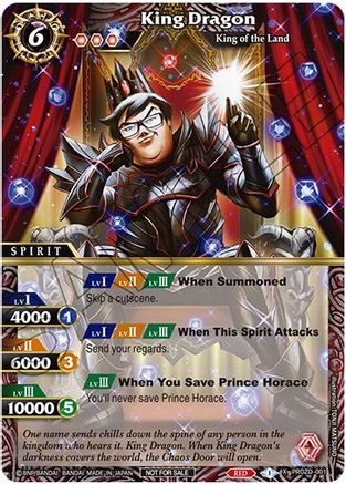 King Dragon (July Influencer Collaboration) - Battle Spirits Saga Promo Cards - Promo - PROZD-001