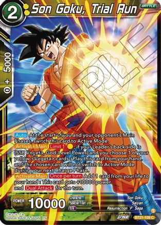 Son Goku, Trial Run - Wild Resurgence - Common - BT21-109