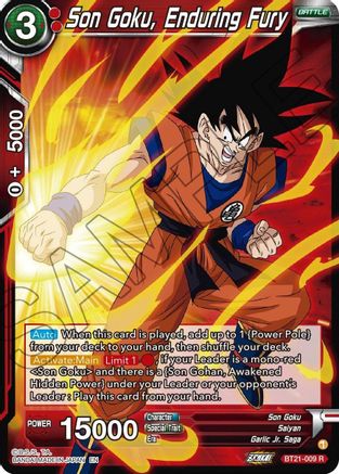 Son Goku, Enduring Fury - Wild Resurgence - Rare - BT21-009
