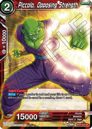 Piccolo, Opposing Strength - Wild Resurgence - Uncommon - BT21-015