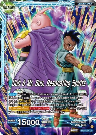 Uub // Uub & Mr. Buu, Resonating Spirits - Wild Resurgence - Uncommon - BT21-034