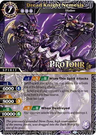 Dread Knight Nemesis (X Rare Special Pack Vol. 1) - Battle Spirits Saga Promo Cards - Promo - BSS01-038