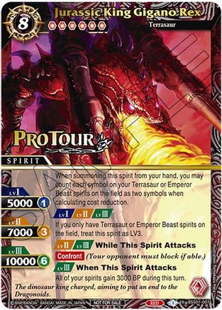 Jurassic King Gigano Rex (X Rare Special Pack Vol. 1) - Battle Spirits Saga Promo Cards - Promo - BSS01-007