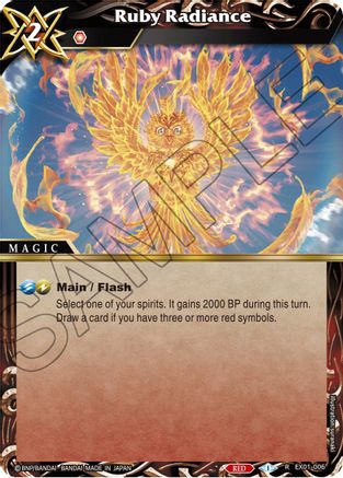 Ruby Radiance - Expansion Set 01: Elemental Spark - Rare - EX01-006
