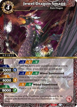 Jewel Dragon Smagg - Expansion Set 01: Elemental Spark - X Rare - EX01-005
