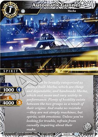 Automatic Gunner (Championship Pack 2023 Vol. 1) - Battle Spirits Saga Promo Cards - Promo - BSS01-055