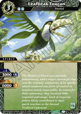Leafbeak Toucan - Starter Deck 05: Verdant Wings - Common - ST05-003