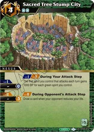Sacred Tree Stump City - Starter Deck 05: Verdant Wings - Uncommon - ST05-012