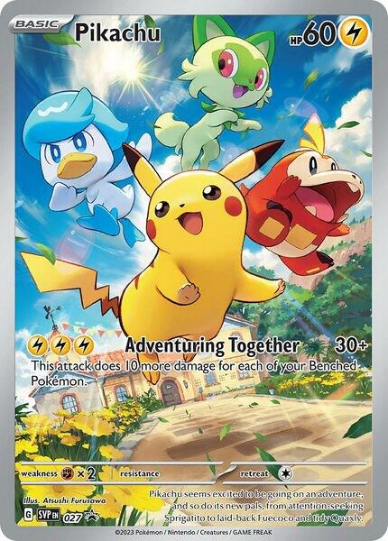 Pikachu - 027 - SV: Scarlet & Violet Promo Cards - Promo - 27