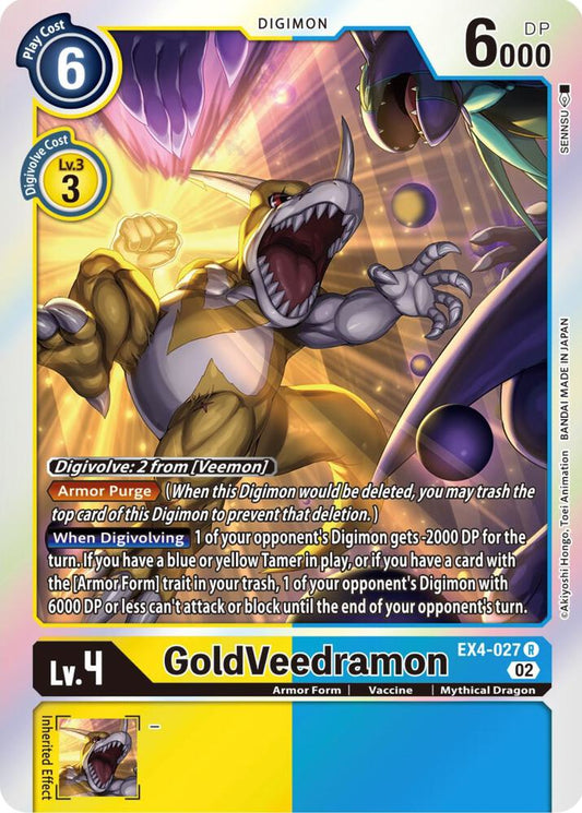 GoldVeedramon - Alternative Being Booster - Rare - EX4-027 R