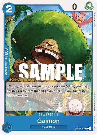 Gaimon - Pillars of Strength Pre-Release Cards - C - OP03-043