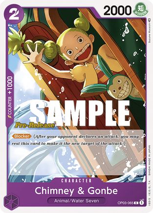 Chimney & Gonbe - Pillars of Strength Pre-Release Cards - C - OP03-065