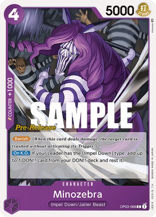 Minozebra - Pillars of Strength Pre-Release Cards - C - OP03-068