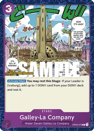 Galley-La Company - Pillars of Strength Pre-Release Cards - C - OP03-075