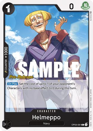 Helmeppo - Pillars of Strength Pre-Release Cards - C - OP03-091