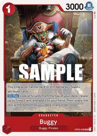 Buggy (008) - Pillars of Strength Pre-Release Cards - UC - OP03-008