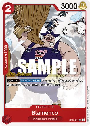 Blamenco - Pillars of Strength Pre-Release Cards - UC - OP03-011