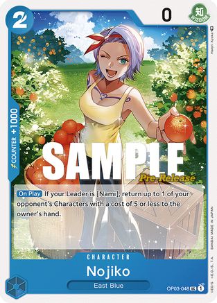 Nojiko - Pillars of Strength Pre-Release Cards - UC - OP03-048