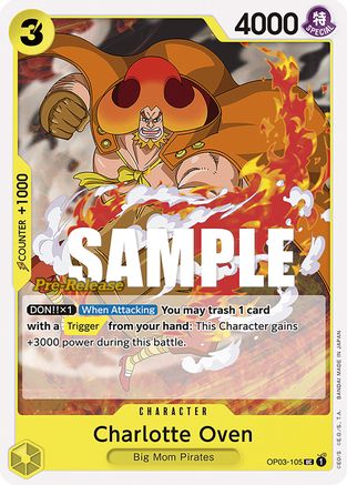 Charlotte Oven - Pillars of Strength Pre-Release Cards - UC - OP03-105