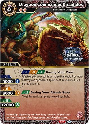 Dragoon Commander Diraidalos (Championship Card Pack 2023 Vol. 2) - Battle Spirits Saga Promo Cards - Promo - BSS02-009