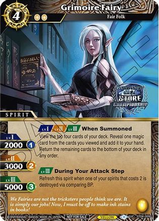 Grimoire Fairy (Championship Card Set 2023 Vol. 2) - Battle Spirits Saga Promo Cards - Promo - ST04-009