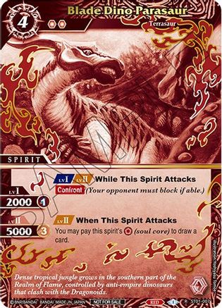 Blade Dino Parasaur (Finalist Card Set Vol. 2) - Launch & Event Promos - Promo - ST01-007