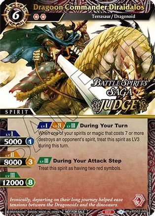 Dragoon Commander Diraidalos (Judge Pack Vol. 2) - Battle Spirits Saga Promo Cards - Promo - BSS02-009