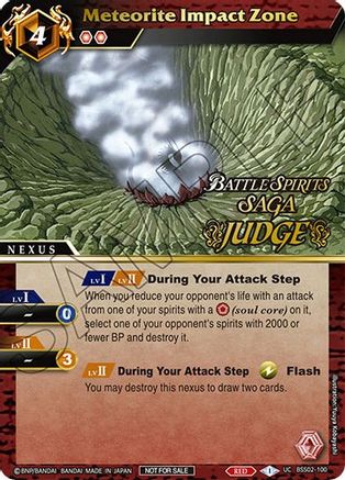 Meteorite Impact Zone (Judge Pack Vol. 2) - Battle Spirits Saga Promo Cards - Promo - BSS02-100