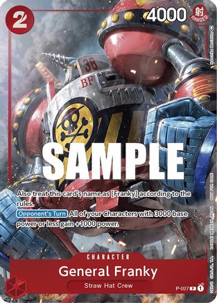 General Franky (Event Pack Vol. 2) - One Piece Promotion Cards - PR - P-027
